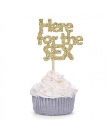 Glitter Gender Reveal Cupcake Topper