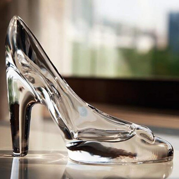 Crystal Glass Bowknot Slipper Shoes Decoration Bridal Bride Girls ...