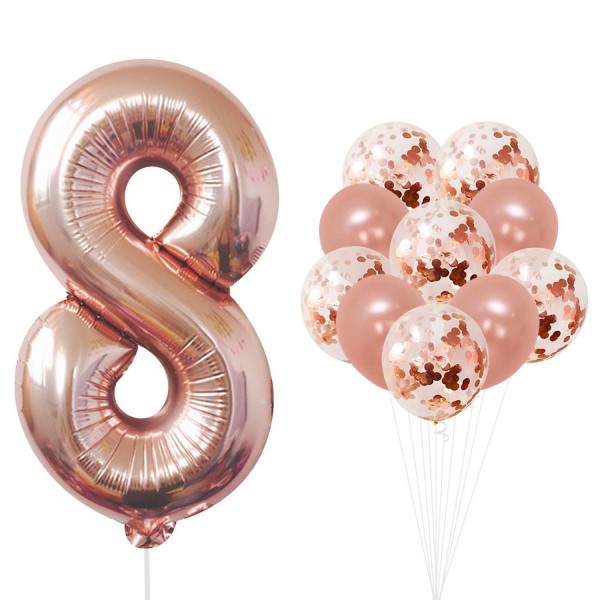 KatchOn Rose Gold Number Balloon