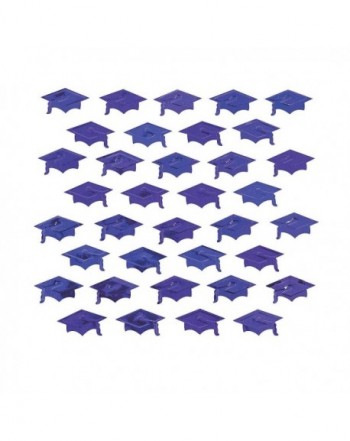 Purple Graduation Hat Confetti Decorations