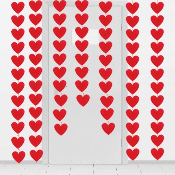 Hearts Felt Garland Valentines Decorations Hearts Felt Garland Valentines Decorations
