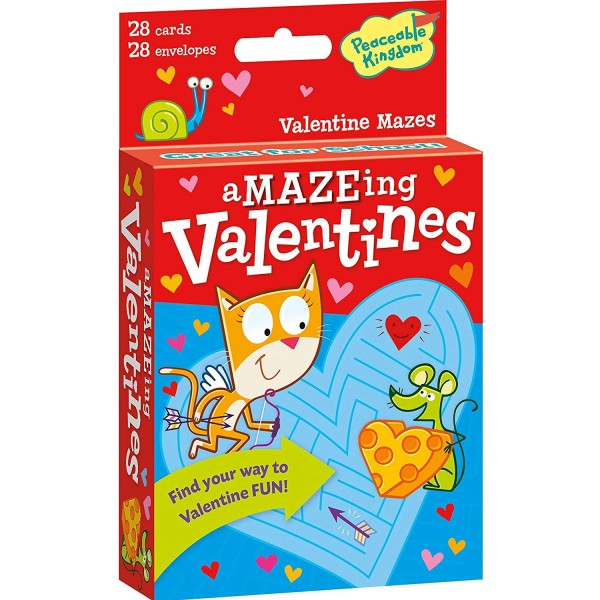 Peaceable Kingdom aMAZE ing Valentines Envelopes