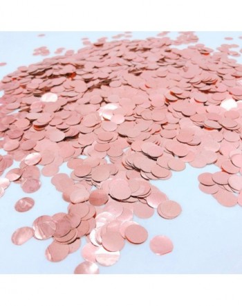 Rose Gold Metallic Confetti Engagement Decorations