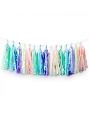 NICROLANDEE Unicorn Iridescent Garland Birthday