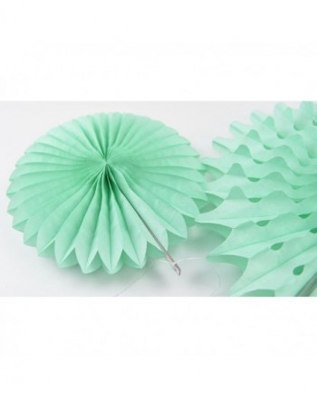 Paper Honeycomb Tissue Paper Fan Cream Mint Green Peach for Baby Shower Birthday 