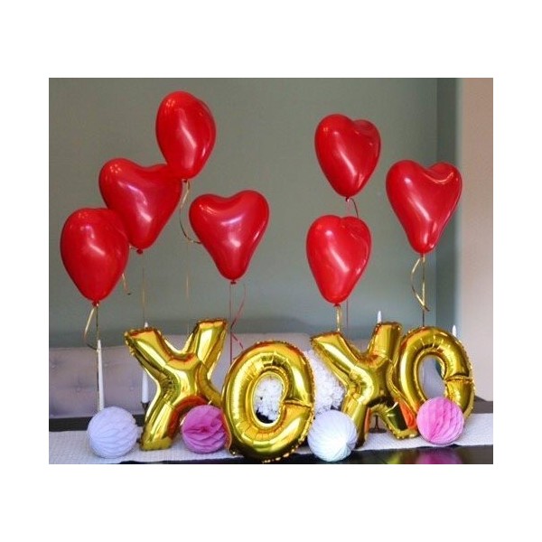 Anniversary XOXO Balloon Set Valentines