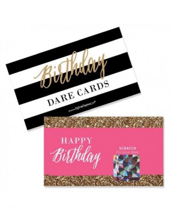 Chic Happy Birthday - Pink - Black and Gold - Birthday Party Game ...