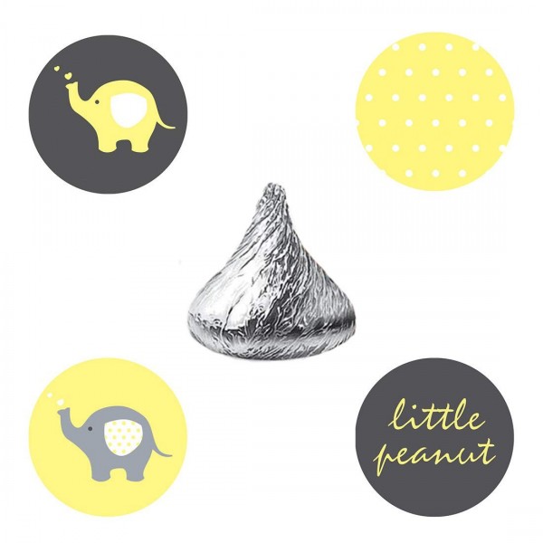 MAGJUCHE Elephant Stickers Birthday Hersheys MAGJUCHE Elephant Stickers Birthday Hersheys