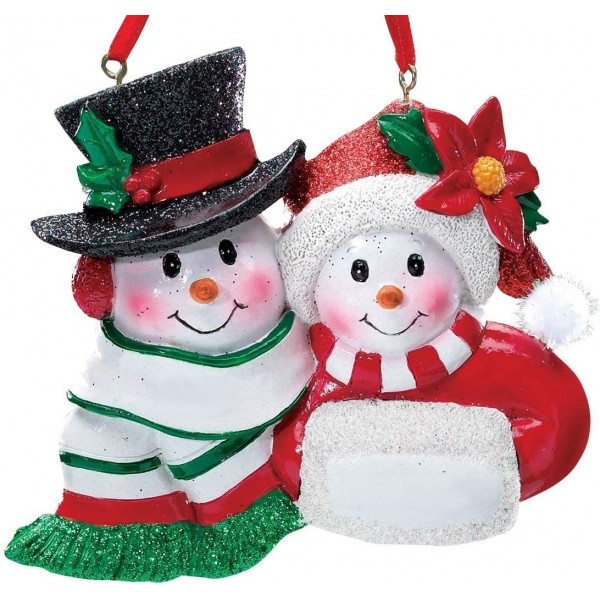 Kimball Snowmen Couple Christmas Ornament