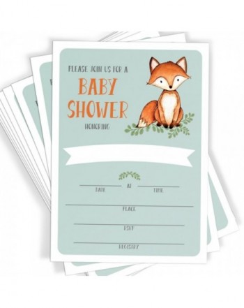 Woodland Shower Invitations Envelopes Sprinkle