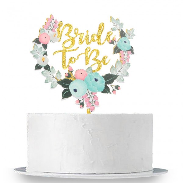 INNORU Garland Bride Cake Topper
