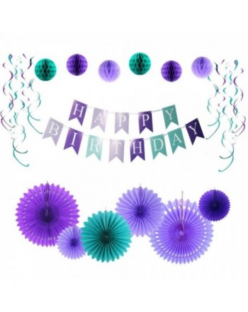 Decorations Lavender Honeycomb Birthday Supplies