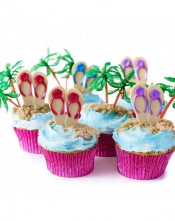 Beach Flip Flop Picks Cupcake