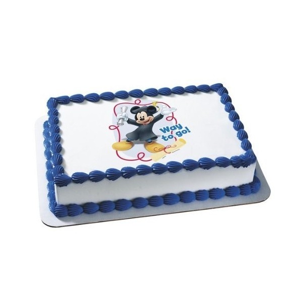 Mickey Graduate Personalized Edible Topper