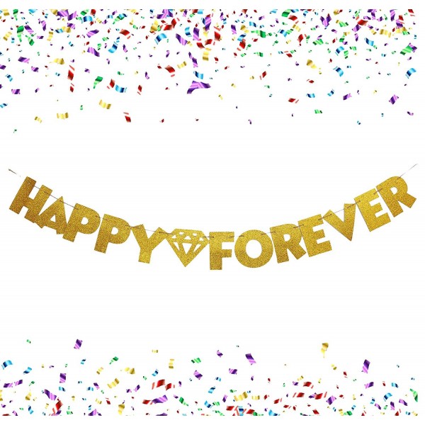 FOREVER Banner Wedding Bachelorette Decorations