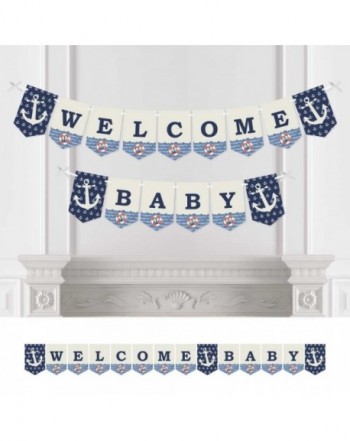 Ahoy Nautical Bunting Decorations Welcome