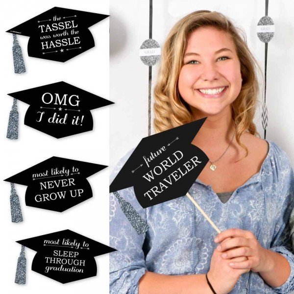 Silver Hilarious Graduation Photo Booth