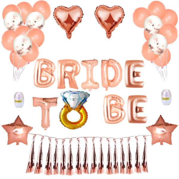 Rose Gold Bachelorette Party Decorations