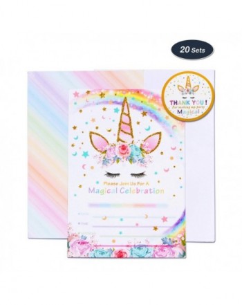 AMZTM Magical Unicorn Party Supplies