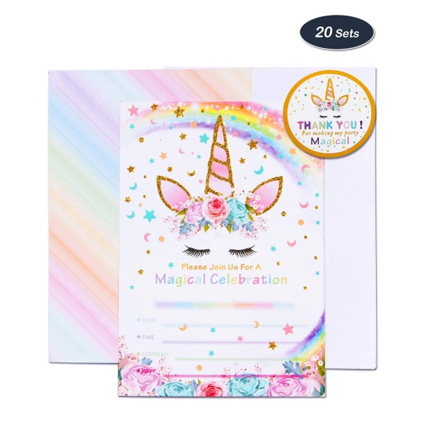 AMZTM Magical Unicorn Party Supplies