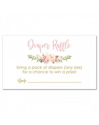 InvitationHouse Flowers Shower Diaper Raffles