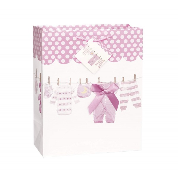 Pink Clothesline Girl Baby Shower