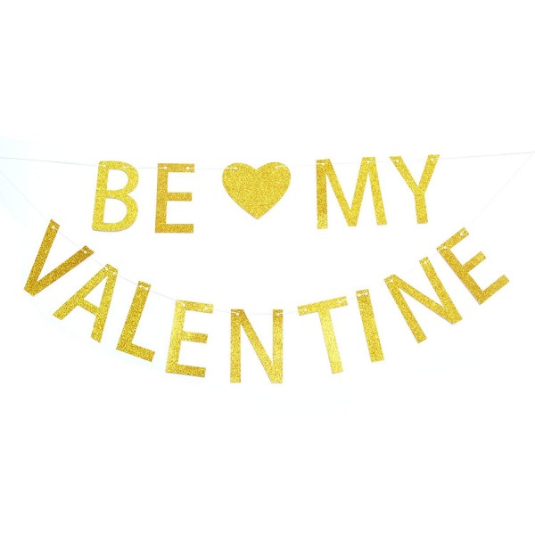 Valentine Glitter Banner Happy Valentines Banner