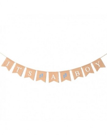 Junxia Bunting Burlap Newborn Celebration