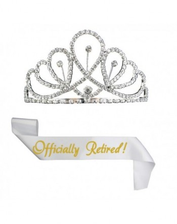 JPACO Retirement Sash Tiara Rhinestone