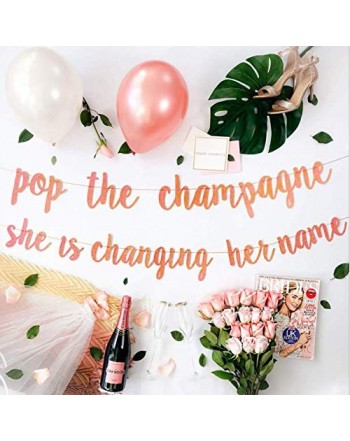 Rose Glitter Champagne Changing Banner
