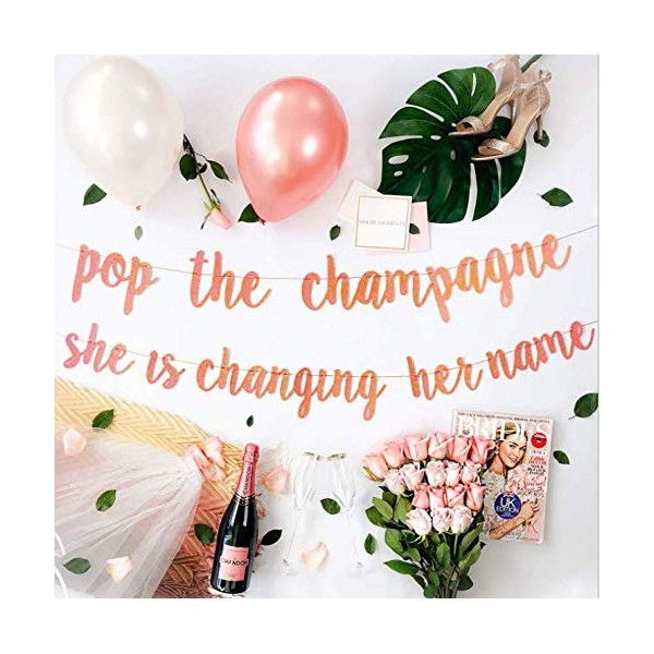 Rose Glitter Champagne Changing Banner