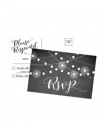 Chalkboard Postcards Envelopes Bachelorette Invitations