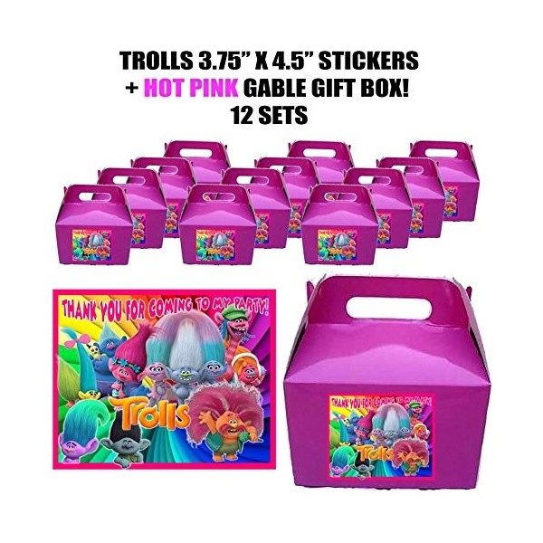 Trolls Disney Decals Stickers Birthday