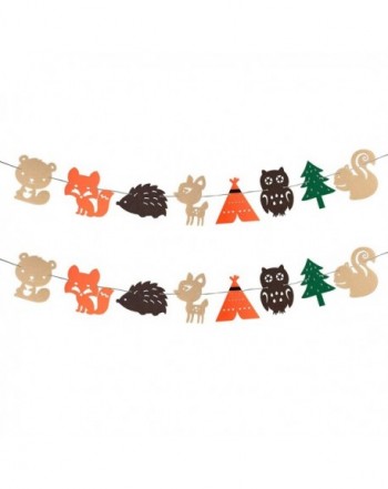 Woodland Creatures Animals Garland Birthday