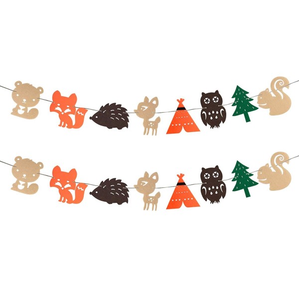 Woodland Creatures Animals Garland Birthday