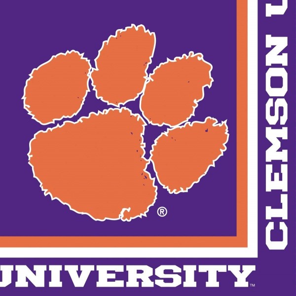 Clemson Tigers Lunch Napkins 20 Count