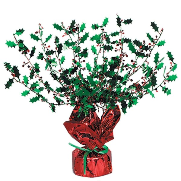 Green Metallic Centerpiece Christmas Decorations