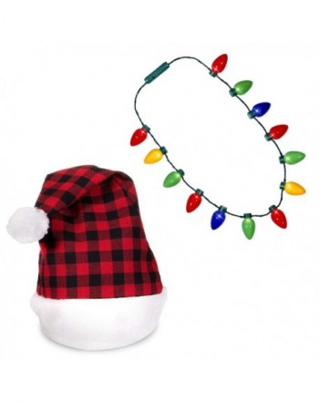 Plaid Christmas Necklace Sweater Holiday