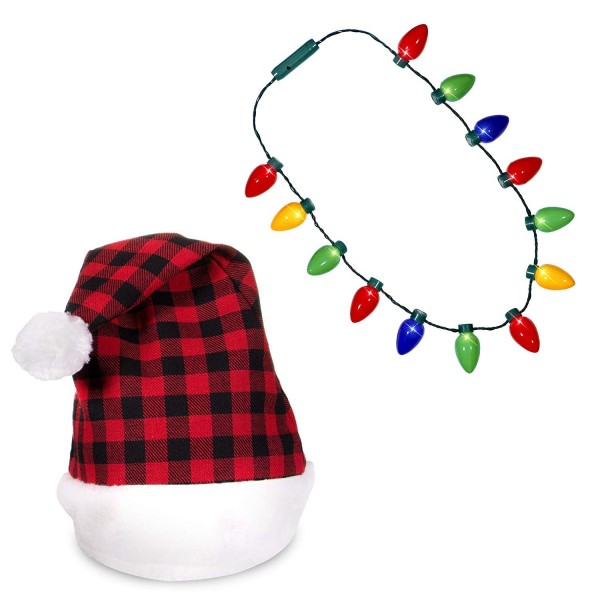 Plaid Christmas Necklace Sweater Holiday