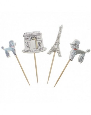 Buorsa Romance Cupcake Toppers Landmarks