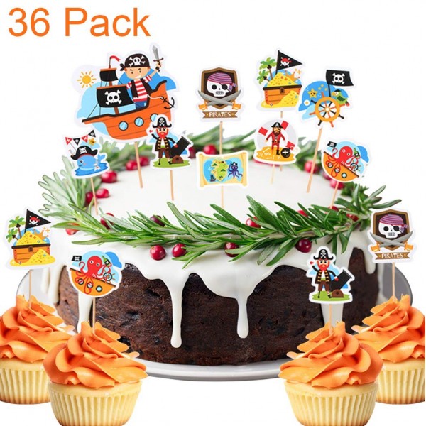 Treasure Adventure Birthday Toothpick Decorations Treasure Adventure Birthday Toothpick Decorations