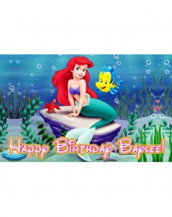 Little Mermaid Birthday Topper Personalized