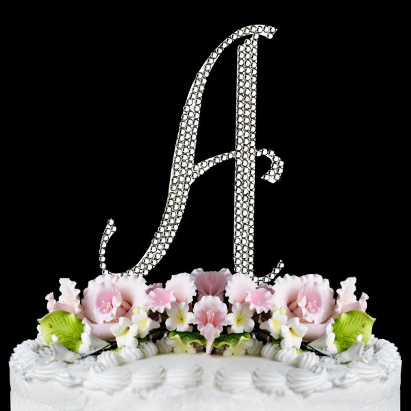 Letter Swarovski Crystal Monogram Wedding