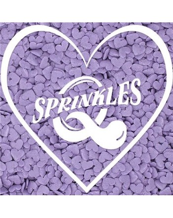 Natural Purple Gluten Confetti Valentine Hearts