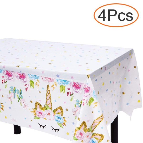 Unicorn Plastic Tablecloth Disposable Birthday