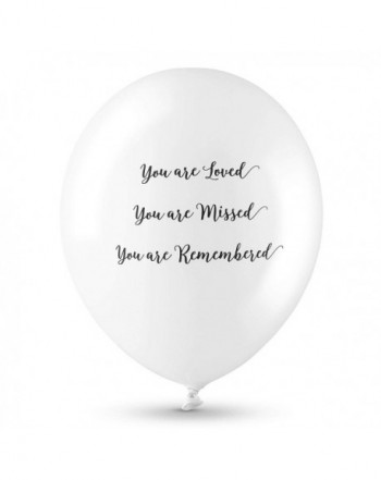 Remembered Biodegradable Funeral Remembrance Balloons