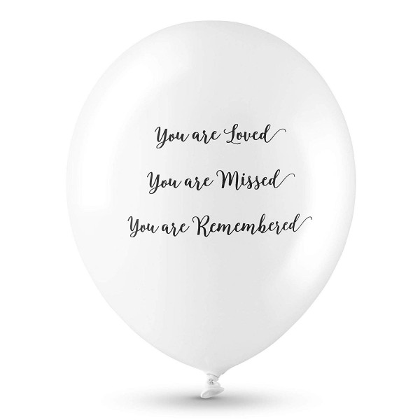 Remembered Biodegradable Funeral Remembrance Balloons