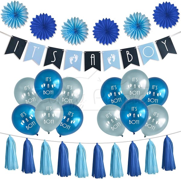 Boy Baby Shower Decorations Set