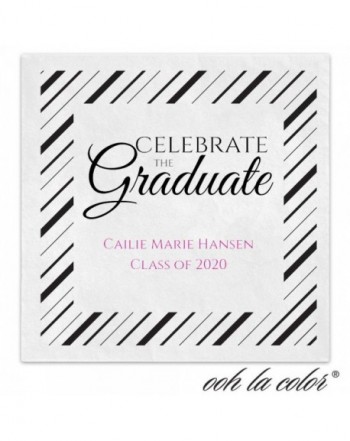 Diagonal Graduation Personalized Beverage Cocktail