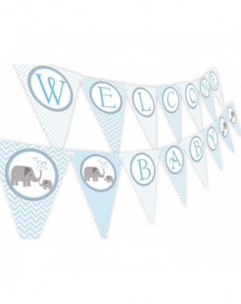 Little Elephant Shower Banner Pennant